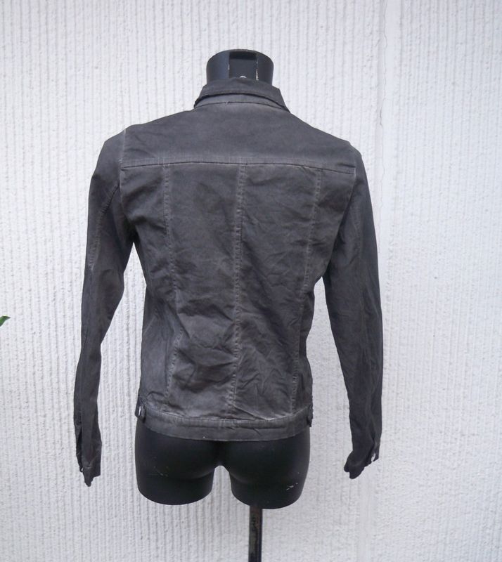 Svart Jeansjacka Crash Washed black