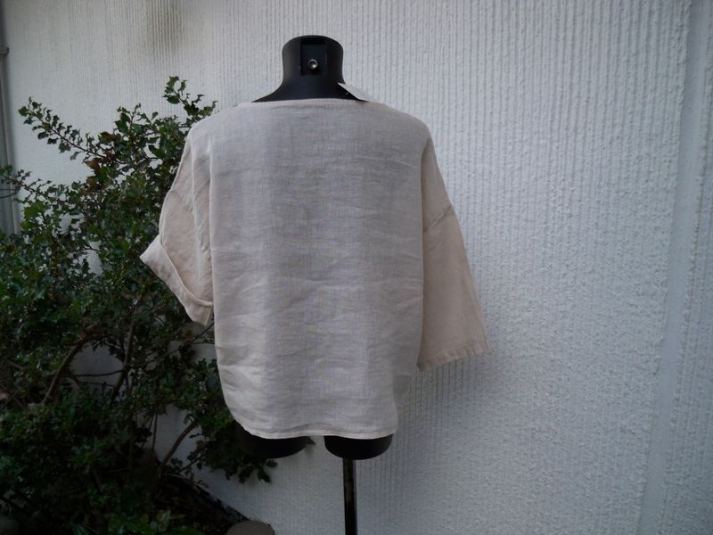 Beige Tunn Linnejacka. Puro Lino