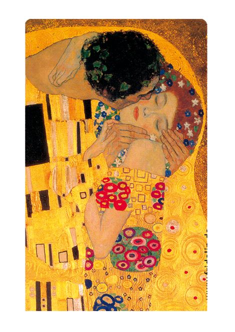 Huvudbild Magnetbokmärke. Gustav Klimt Kyssen