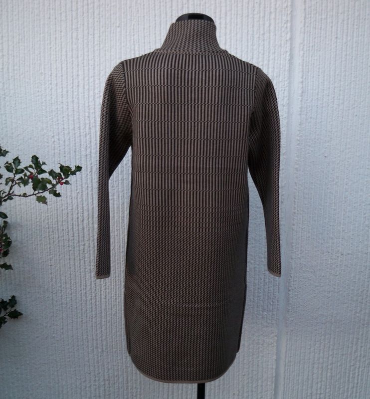 Mönstrad Kappa Beige Svart