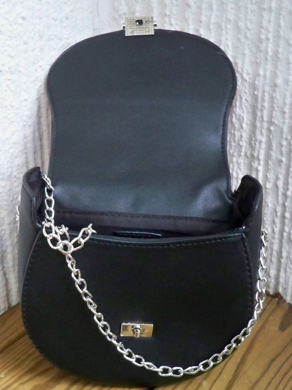 Axelremsväska Svart/orange ormskinn