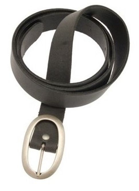 Huvudbild Grått Läderbälte. Bit'avant.