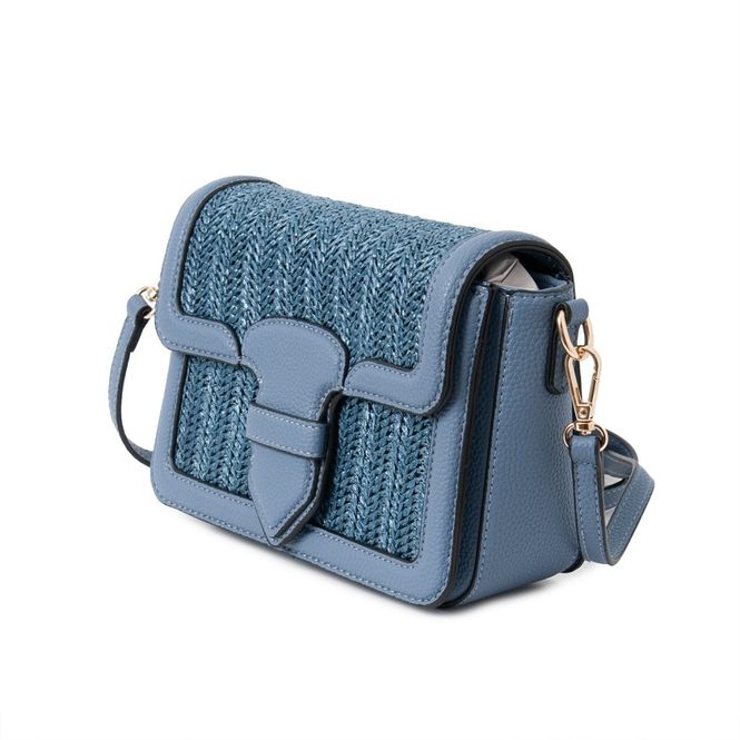Huvudbild Jeansblå liten axelremsväska clutch