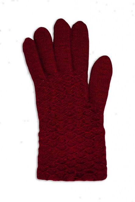 Huvudbild Röda Stickade Fingervantar med Touch screen ...