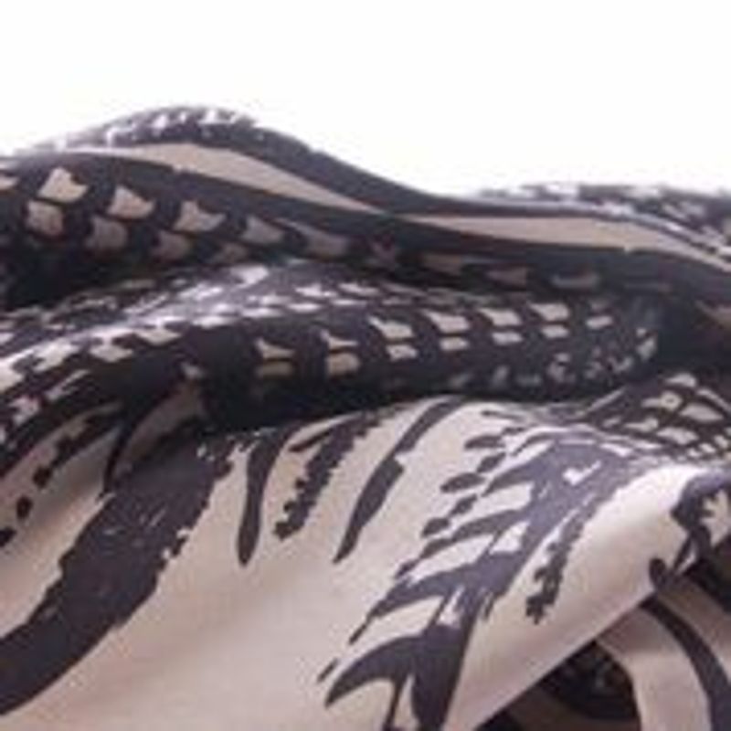 BELLA BALLOU Scarf Feather Silk Twill