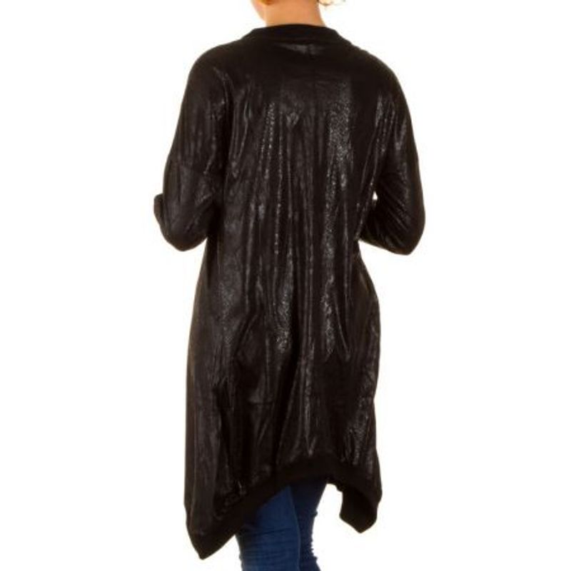 Cardigan Reptil. Svart