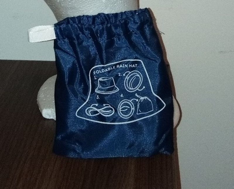 Vikbar Blå Regnhatt