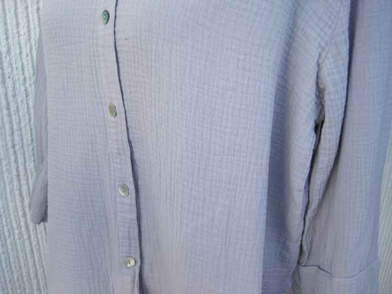 Ljust Grålila Muslinblus