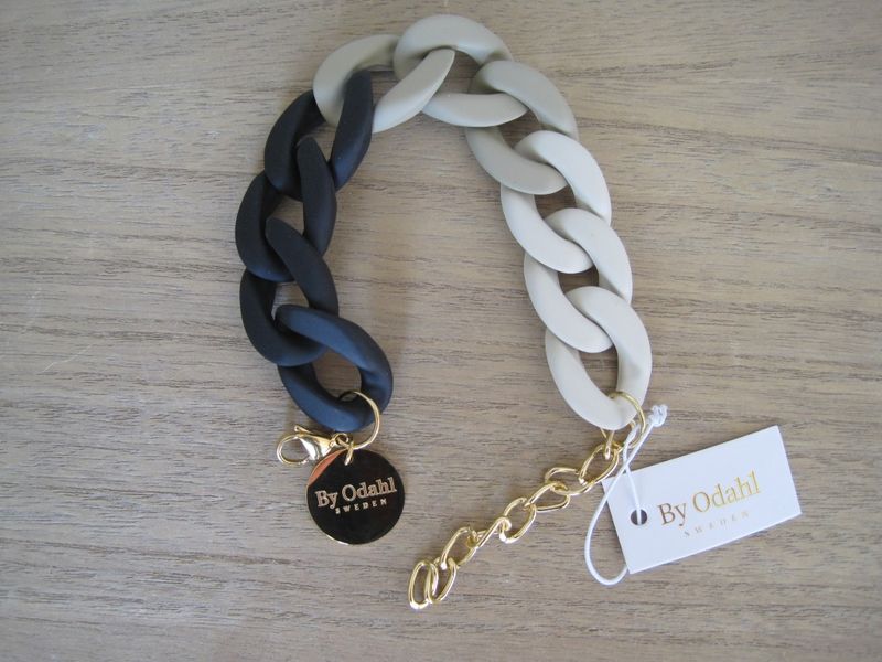 Armband Kedja Beige Nougat Svart