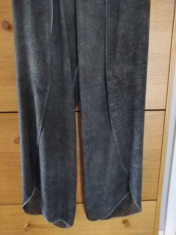 Kolgrå Haremsbyxor viskos