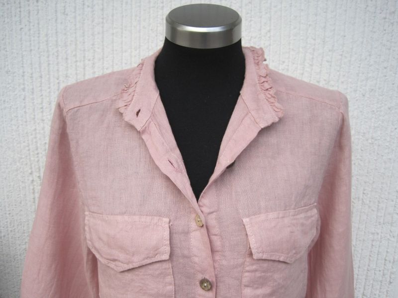 Gammelrosa Linneblus Lång Ärm Janne K