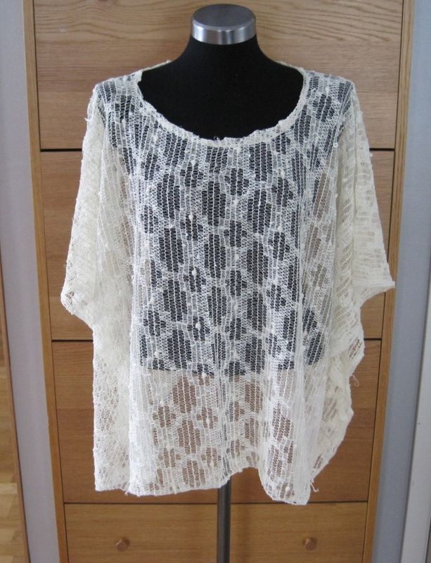 Cremevit Spetsponcho / Nätponcho