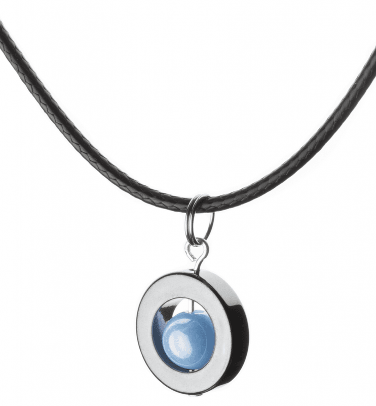 Halsband Hematit Med Turkos Pärla Selma  Magnani Smyckesdesign