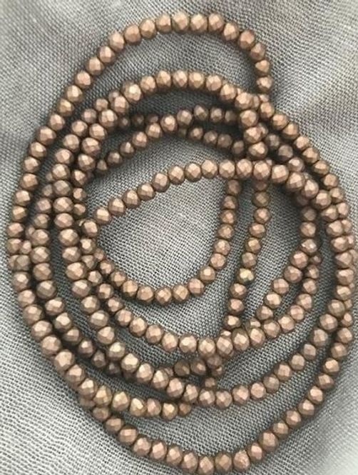 Huvudbild Elastiskt Pärlhalsband/armband Bronze Pärlor ...